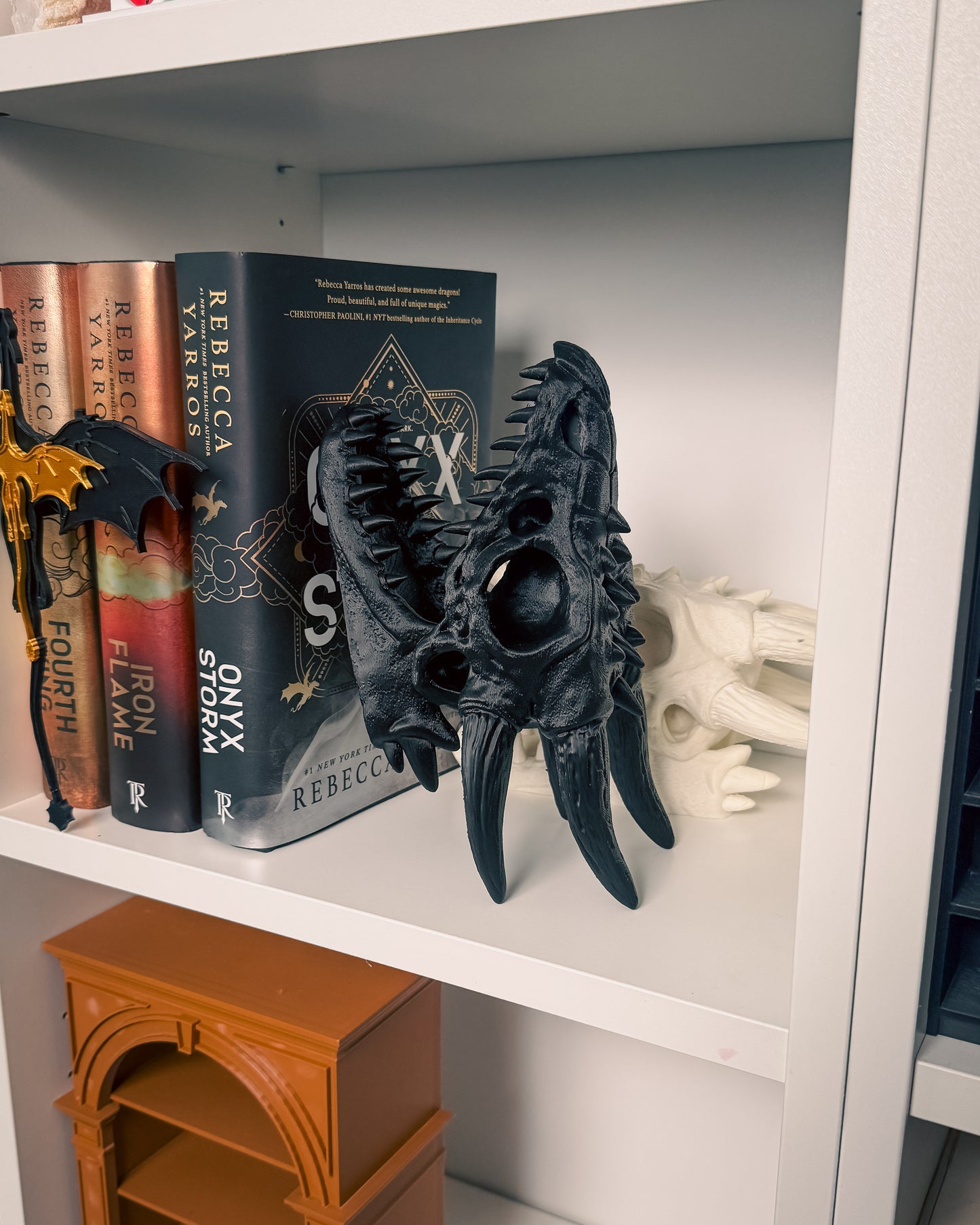 Bookend | Dragon Skull Bookshelf Bookend/Display