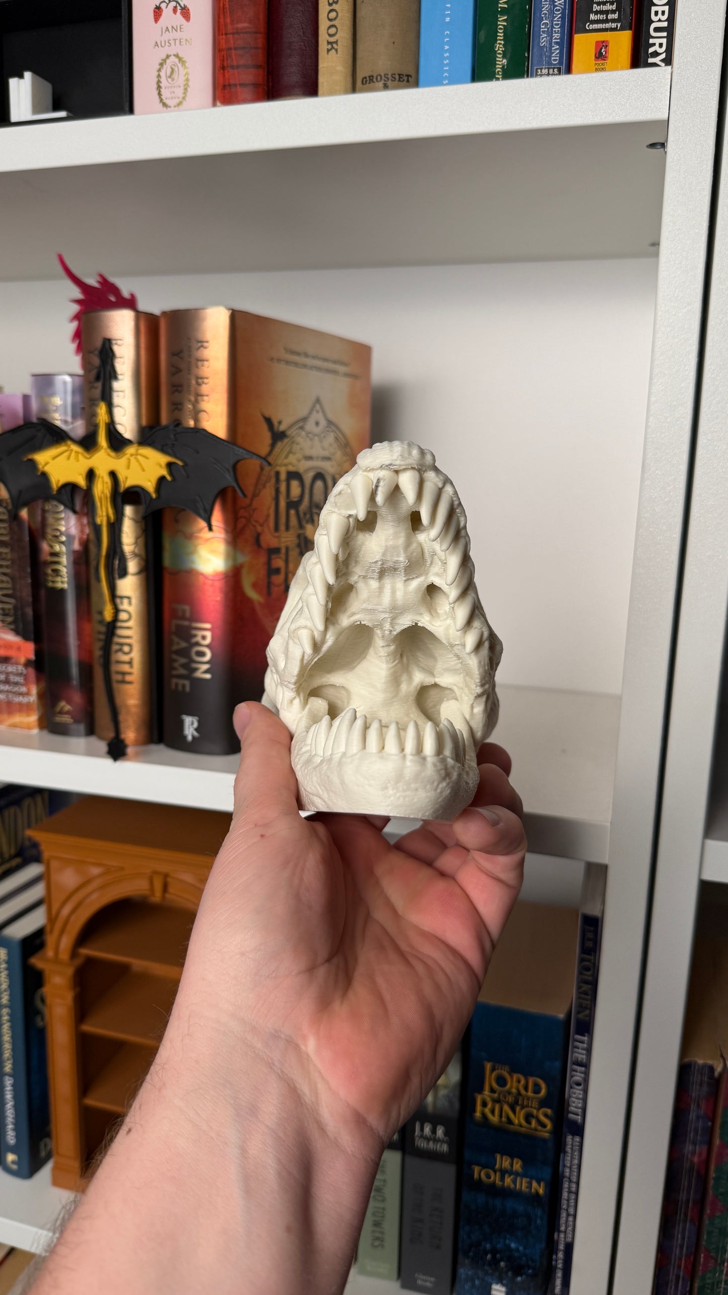 Bookend | Dragon Skull Bookshelf Bookend/Display
