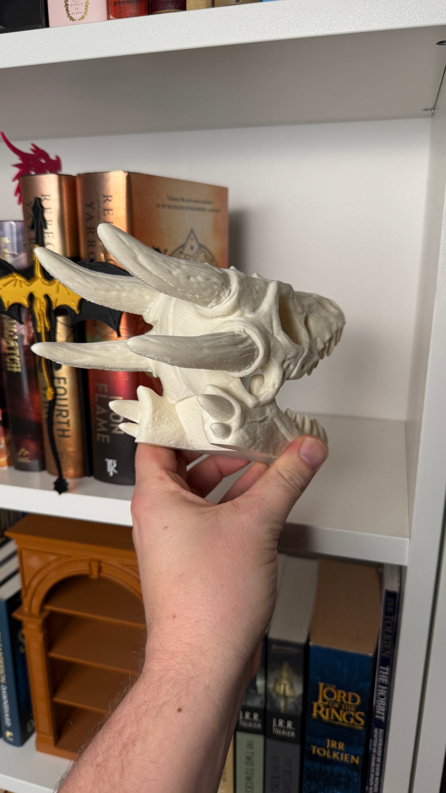 Bookend | Dragon Skull Bookshelf Bookend/Display