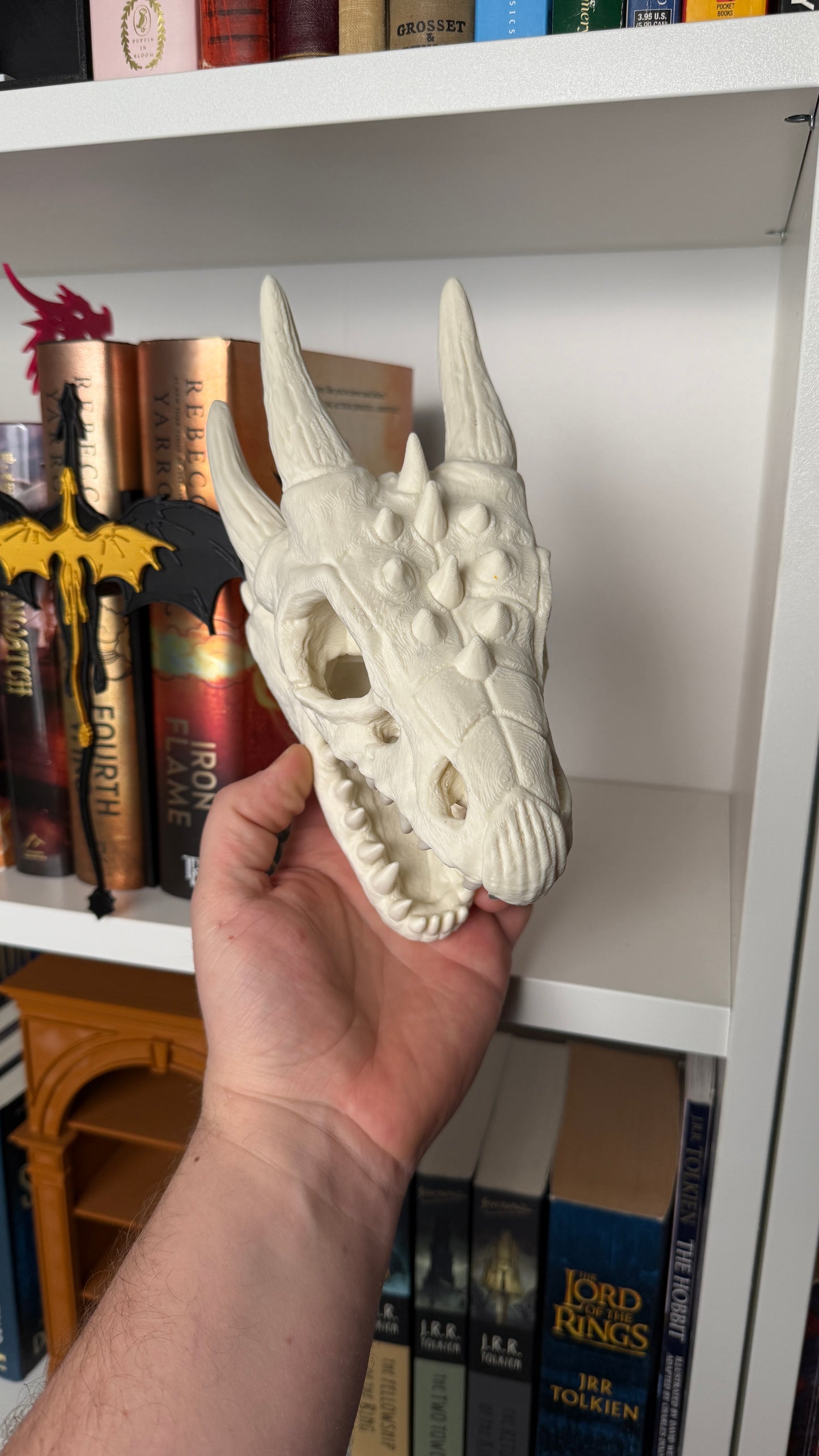Bookend | Dragon Skull Bookshelf Bookend/Display