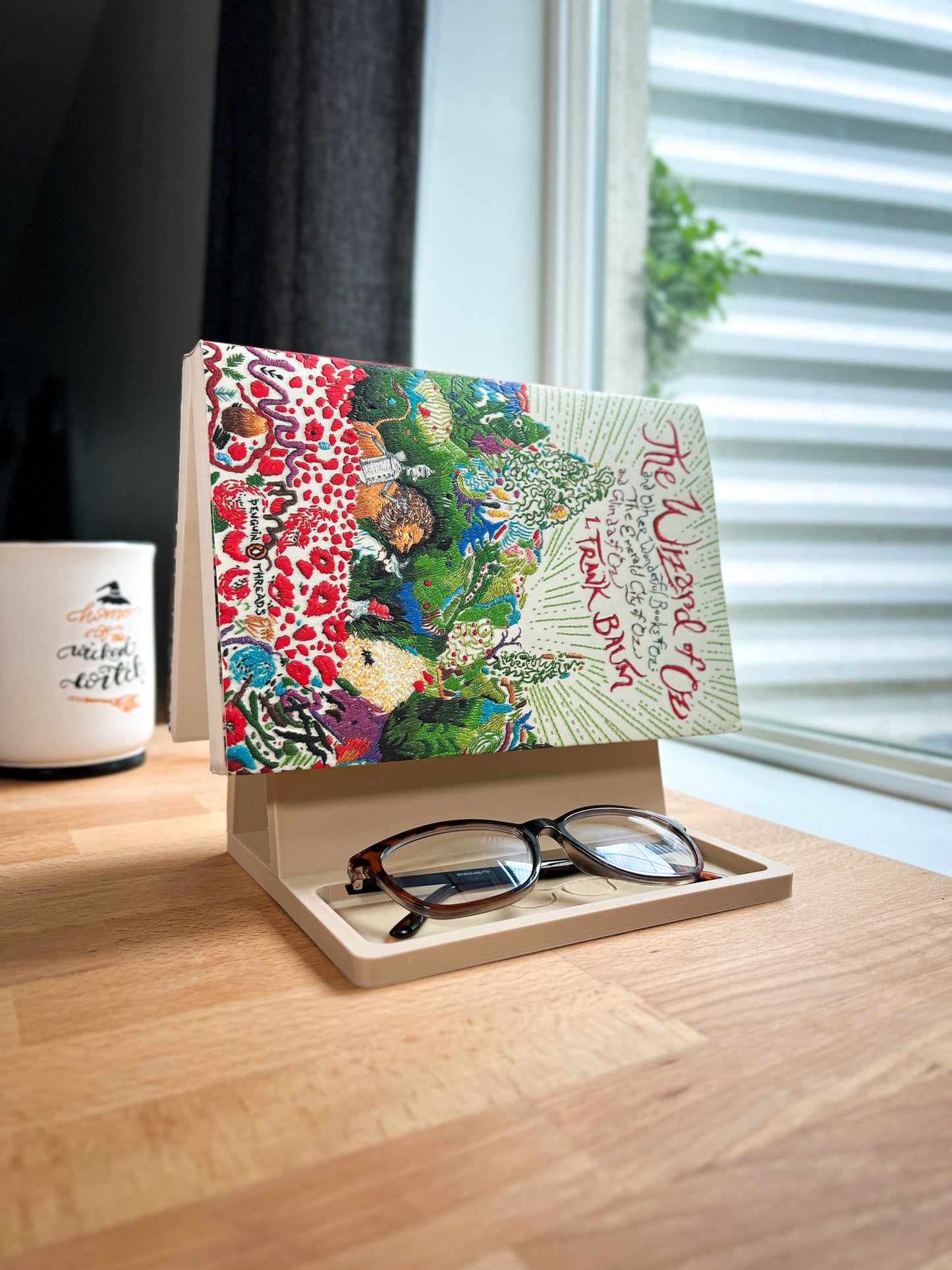 The Tabletop Bookstand: Glasses