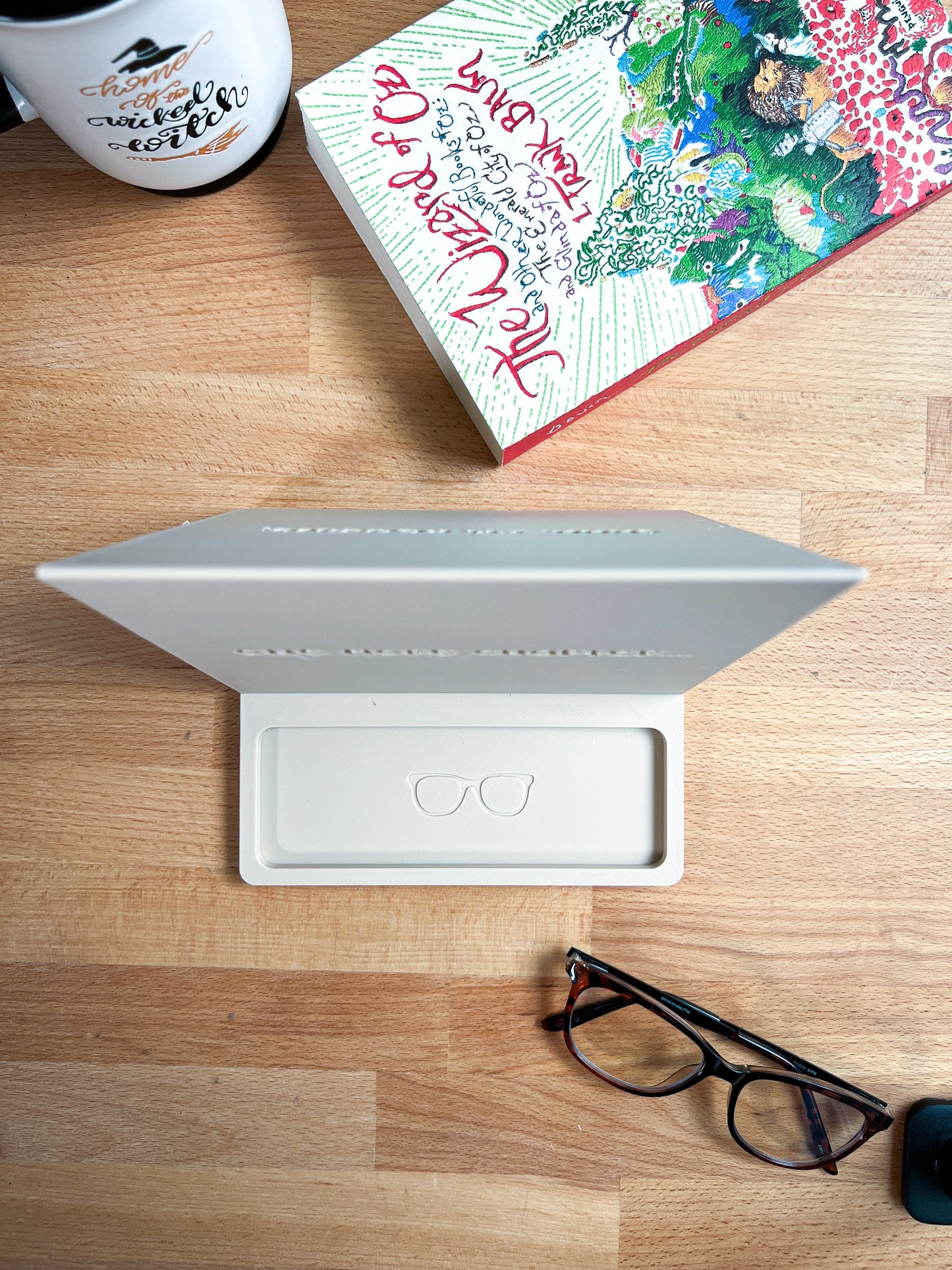 The Tabletop Bookstand: Glasses
