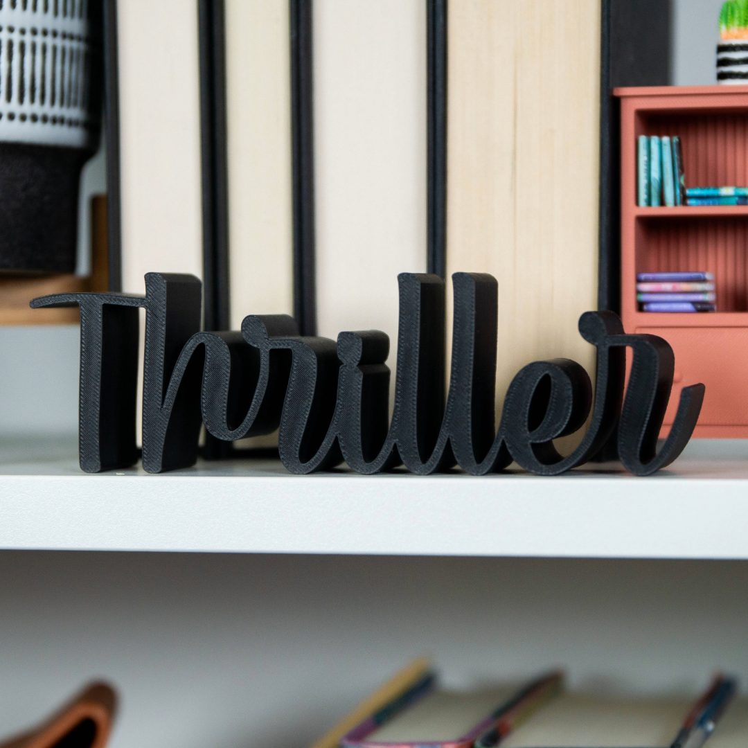 Genre Sign | "Thriller" Library Genre Sign