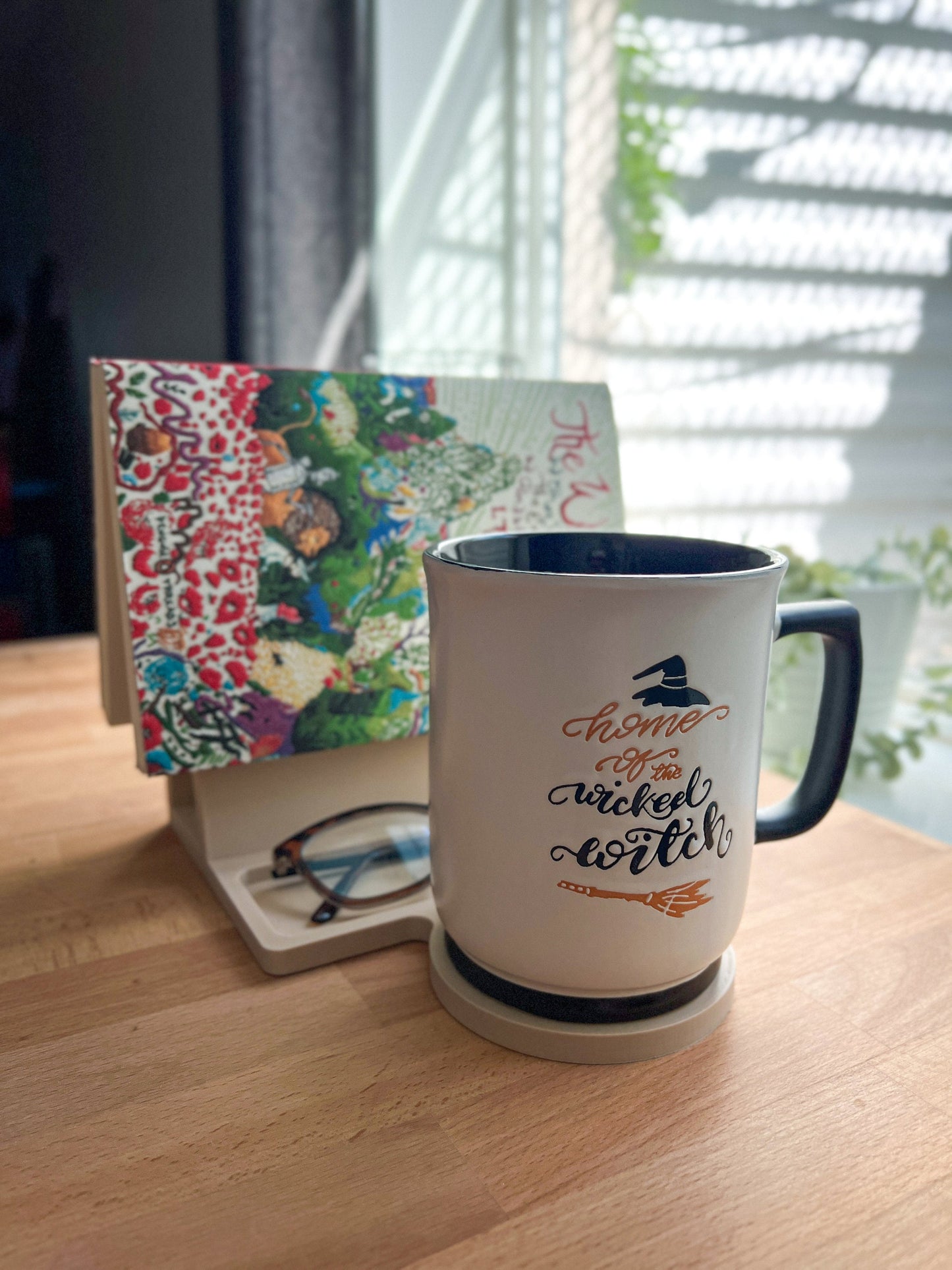 Tabletop Bookstand | Book, Glasses & Mug Holder