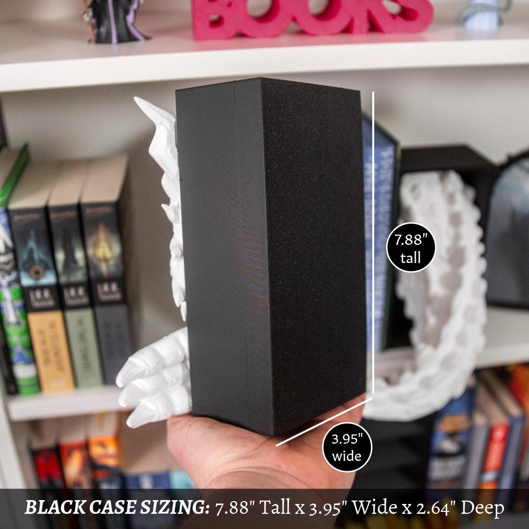 Cloud Dragon Book Nook, 3D Printed Fantasy Shelf Insert, Mythical Bookshelf Decor