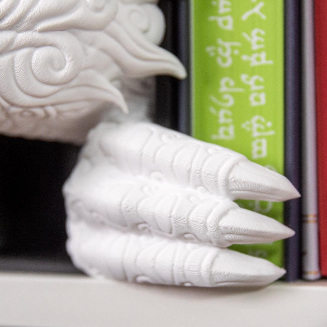 Cloud Dragon Book Nook, 3D Printed Fantasy Shelf Insert, Mythical Bookshelf Decor